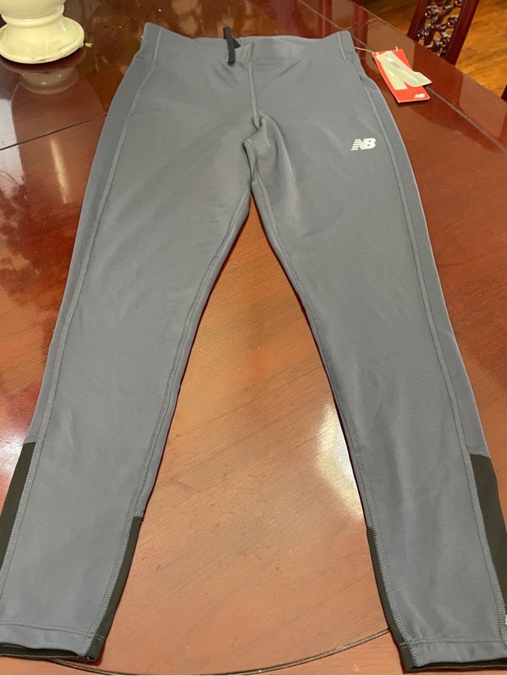 New Balance Gray-Blue Performance Leggings
